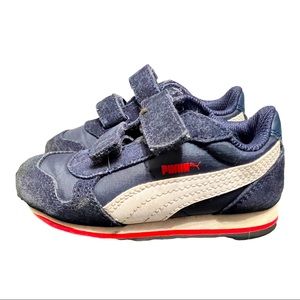 Puma Baby Girl ST RUNNER Leather Hook and Loop Baby Girl, MultiColor, Size 8c